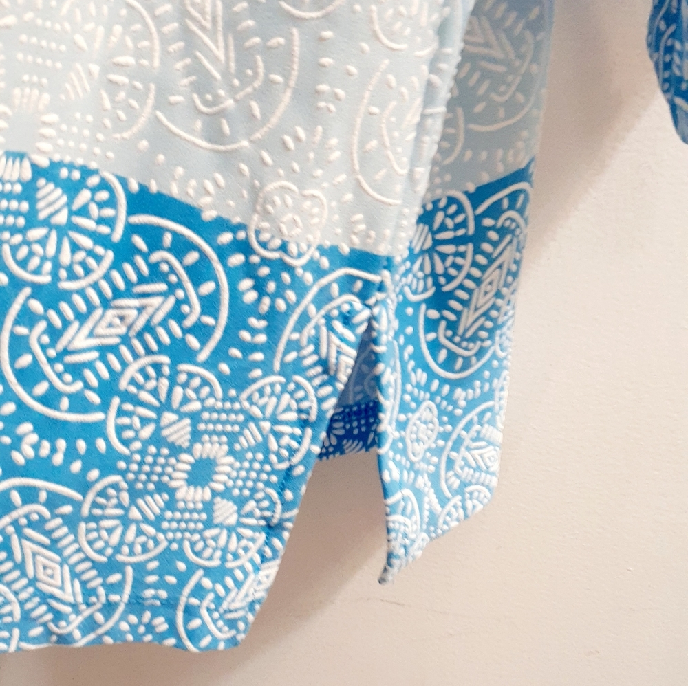 Ruby Rd blouse. Blue. - Picture 3 of 6
